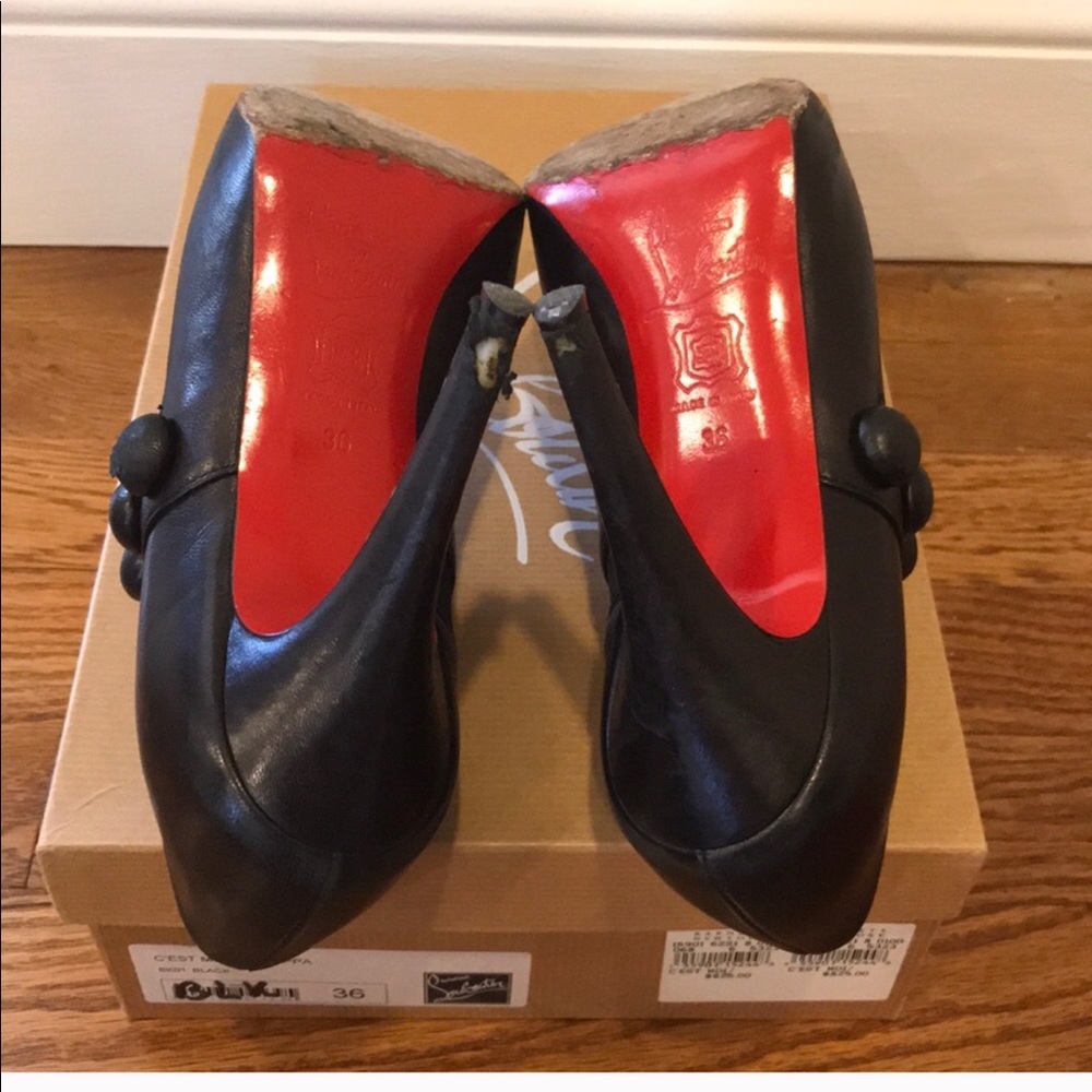 Christian Louboutin C’est Moi 120 Nappa Shoe Boots - Picture 6 of 8